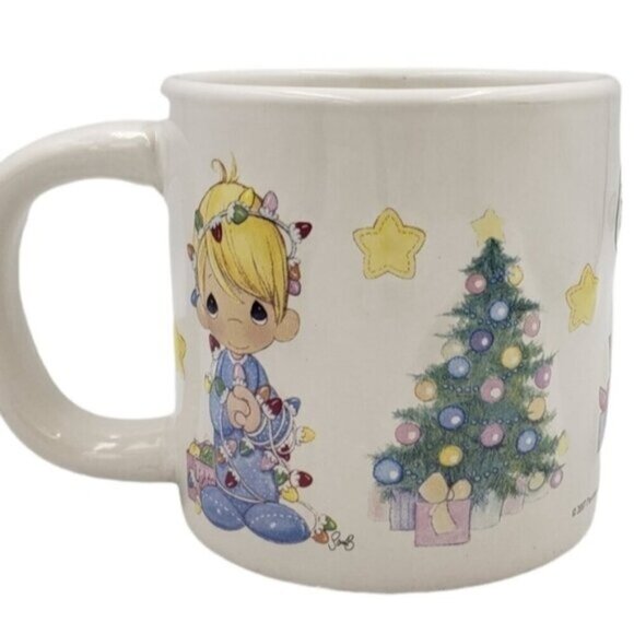 Precious Moments Large Christmas Mug 3D Raised Images 2007 20 Ounce - Picture 13 of 13
